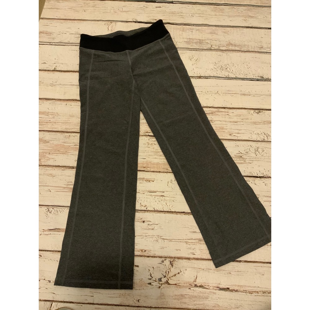 Champion Womens Yoga Pants Charcoal Gray Black Waistband Bootcut XS